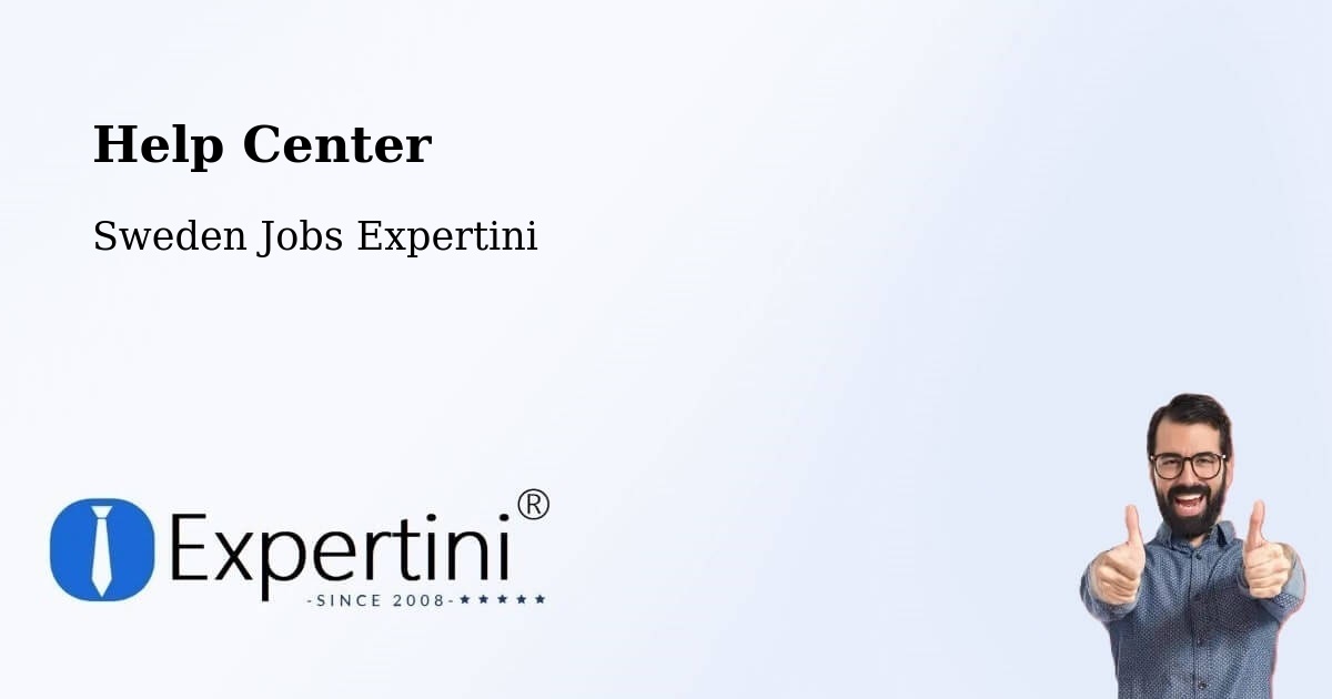 Help Center – Helsingborg - Sweden Jobs Expertini